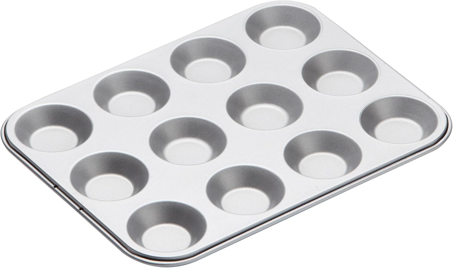 KitchenCraft Antihaft-Muffinform für 12 Muffins (flach)