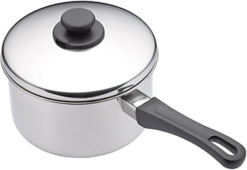 KitchenCraft Extratiefe Edelstahl-Kasserolle mit Deckel