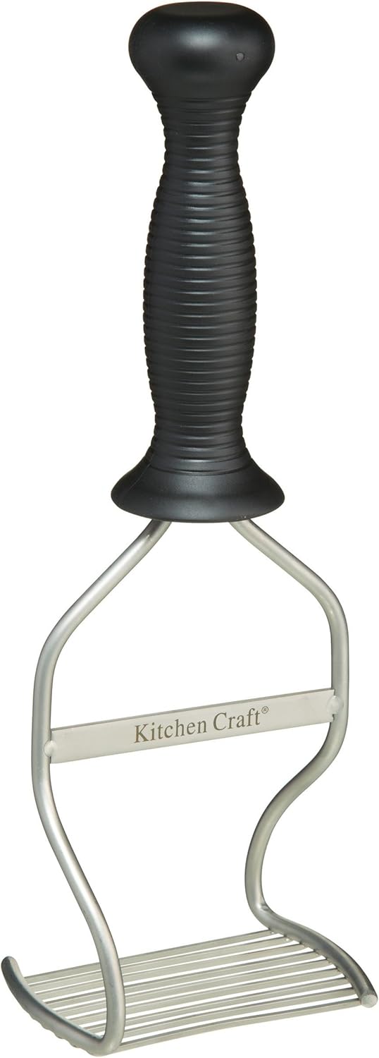 KitchenCraft Ergonomischer Kartoffelstampfer aus Edelstahl